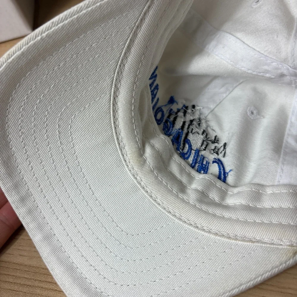 Chicagoland Speedway Hat Cap Strap Back Youth White Joliet Adjustable